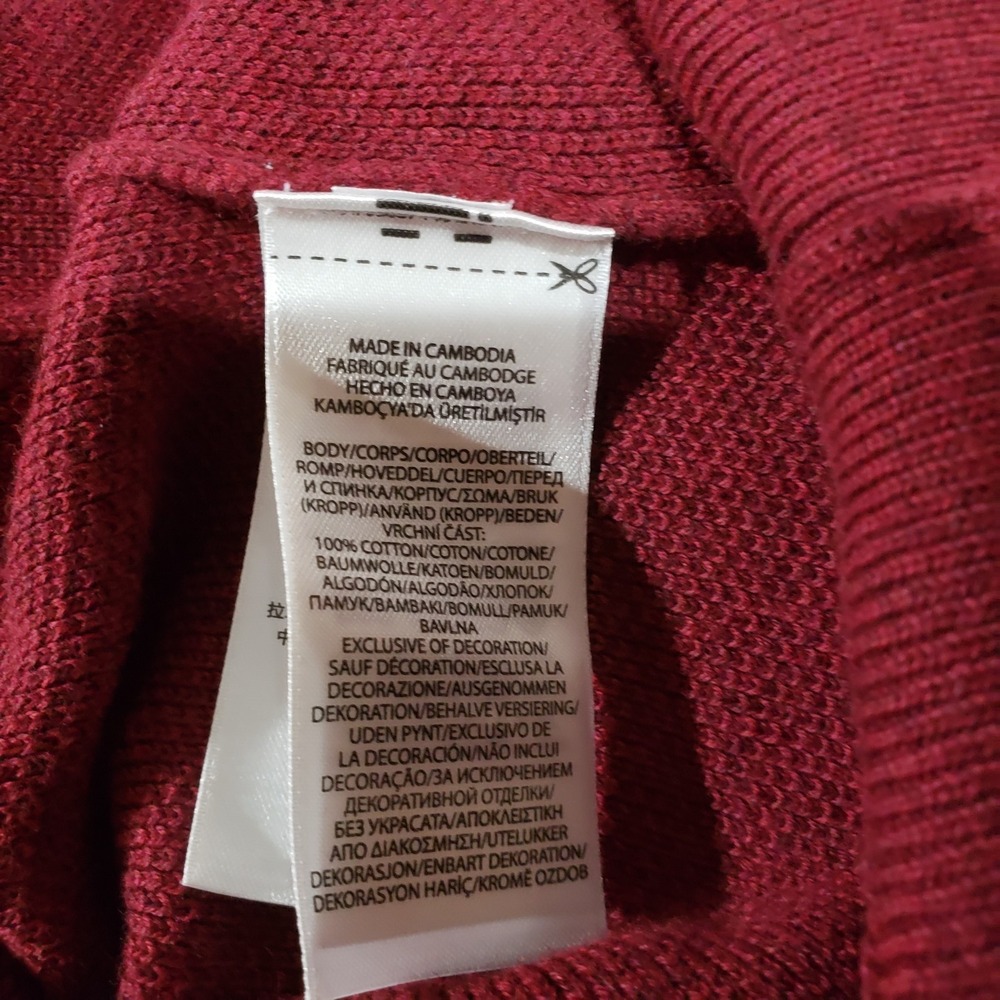Polo Ralph Lauren‎ Pima Cotton Quarter Zip Sweater Mens Maroon Sz XXL Pullover - Picture 10 of 11